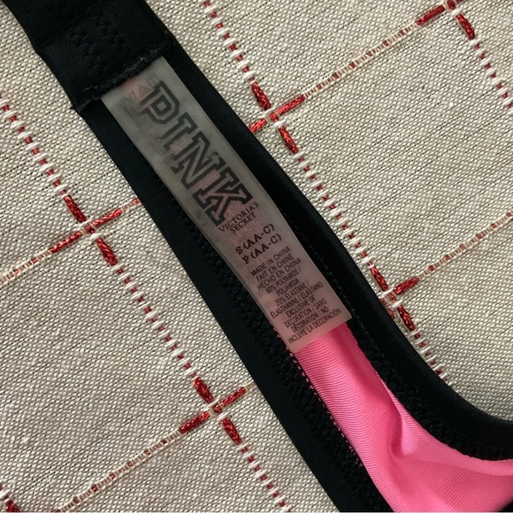 Victoria’s Secret PINK Colorful Geometric Triangle Bikini Top Small Halter Style - Picture 6 of 6